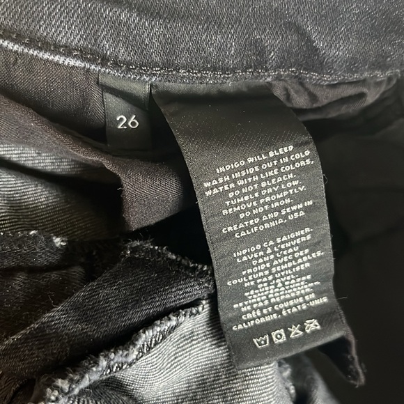 J Brand Selena bootcut frayed hem jeans in color Anthracite - Picture 6 of 10